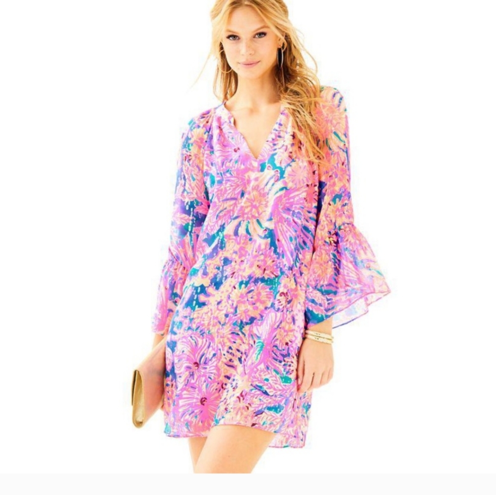 Lilly Pulitzer Matilda Silk Tunic Dress Sx.XS